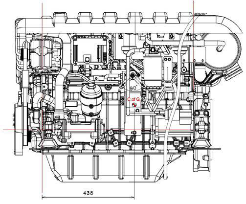 42 HPE 350 - FNM dízel hajómotor